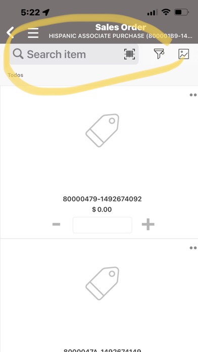 Hispanic Productos Screenshot