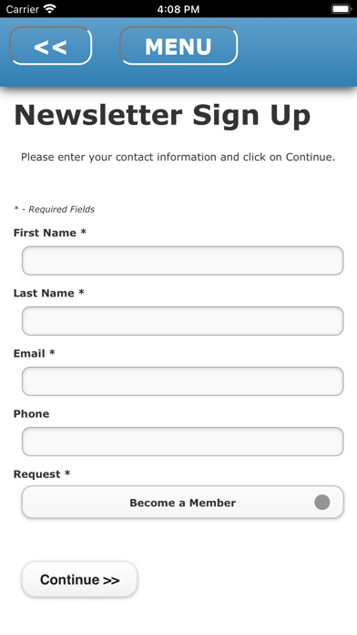 BFU-USA Mobile App Screenshot