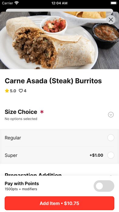 Chico's Taqueria Screenshot