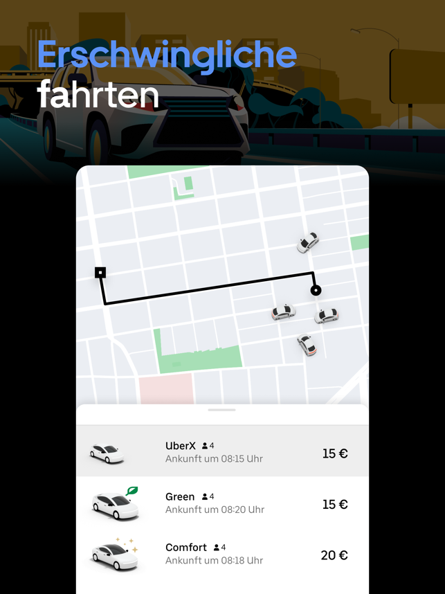 ‎Uber - Fahrt bestellen Screenshot