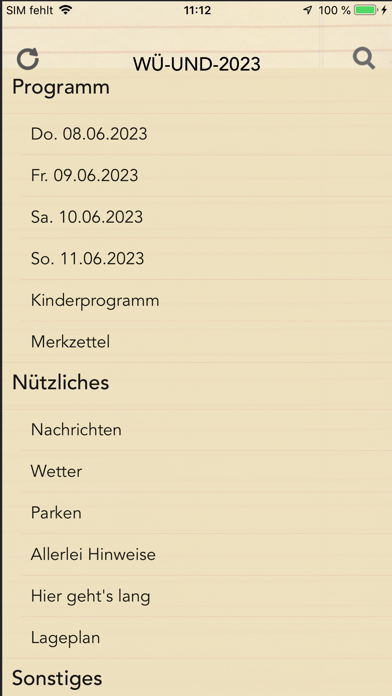 WUE UND 2023 Screenshot