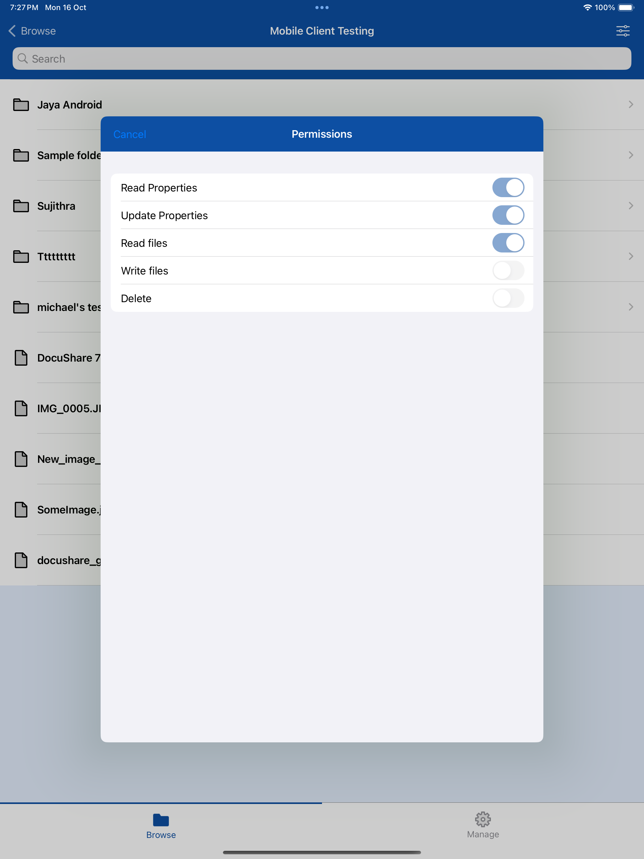 Xerox DocuShare screenshot 16