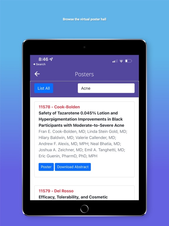 Maui Derm Meetings iPad screenshot 2 - Education app