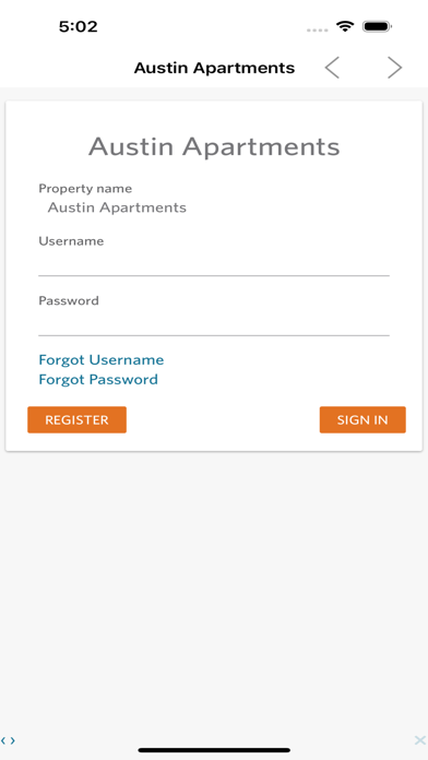 Hexa Resident Portal Screenshot