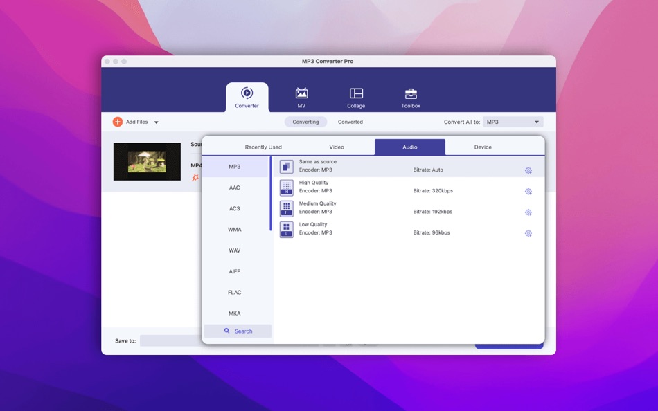 #3. MP3 Converter Pro - MP4 to MP3 (macOS) Ved: Aiseesoft