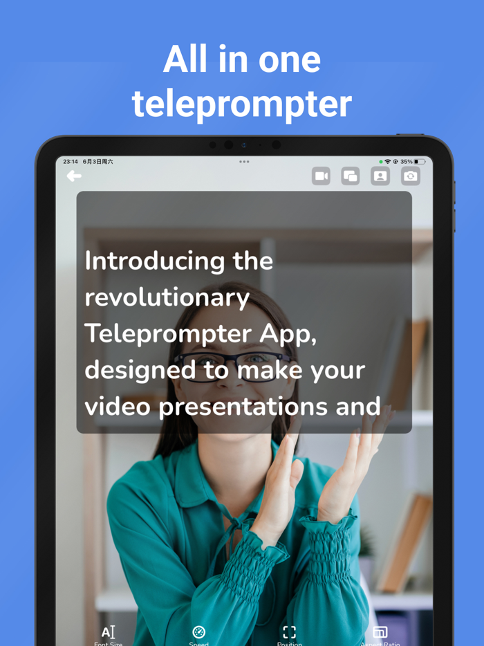 Video teleprompter App Lite Z