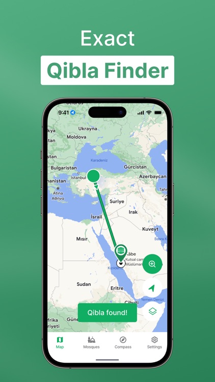 Qibla Finder with Map