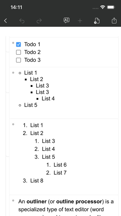 Lists - Nested lists & more! screenshot-3