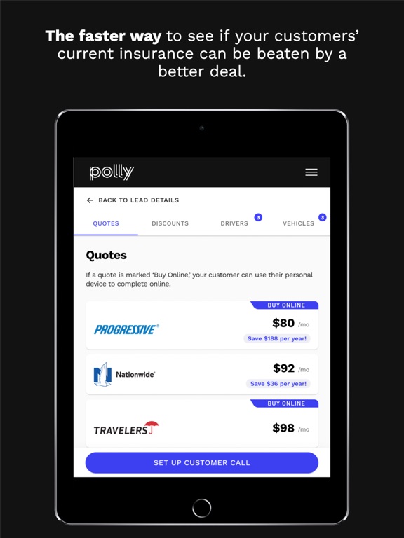 Polly™ for Dealers iPad screenshot 4 - Business app