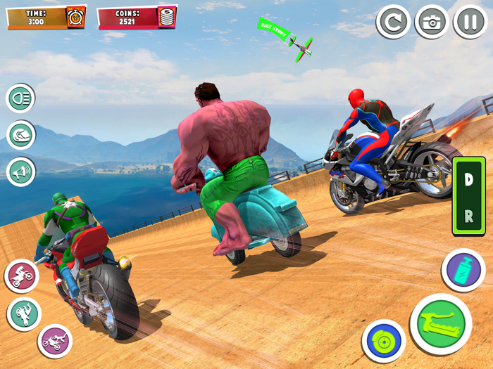Superhero Bike Stunt Master 3D