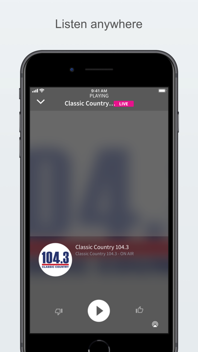 Classic Country 104.3 Screenshot
