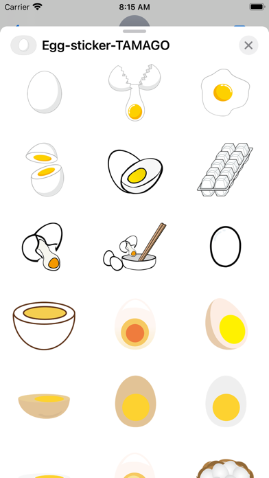 Egg sticker TAMAGO Screenshot