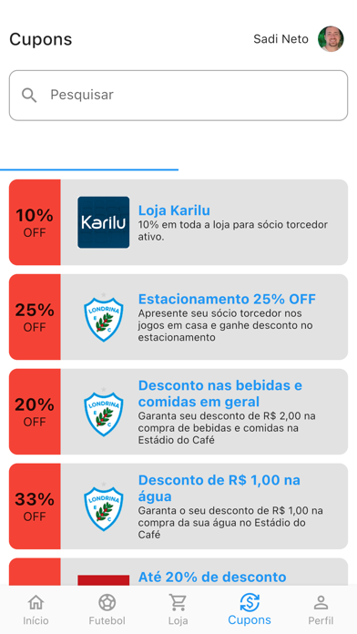 Sócio Tubarão App Screenshot