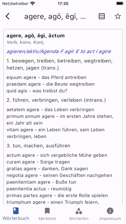 Navigium Großwörterbuch Latein screenshot-3