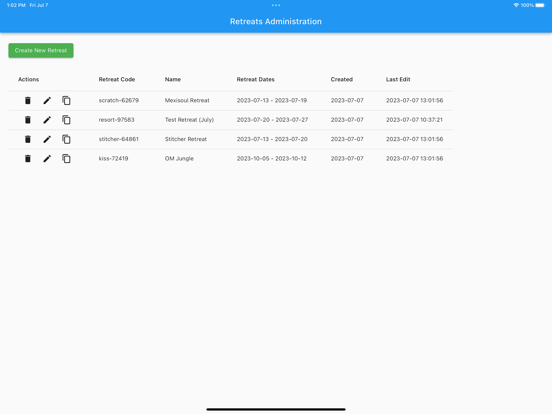 Serene Retreat iPad screenshot 1 - Travel app