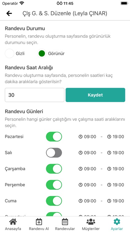 Basit Randevu Programı screenshot-6