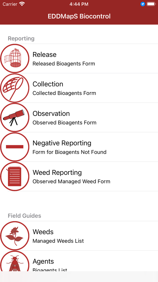 #1. EDDMapS Biocontrol (iOS) 由: Charles T. Bargeron