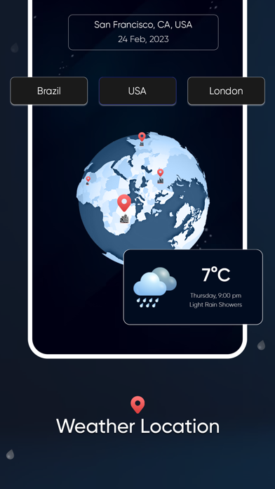 3D Earth and Weather Screenshot