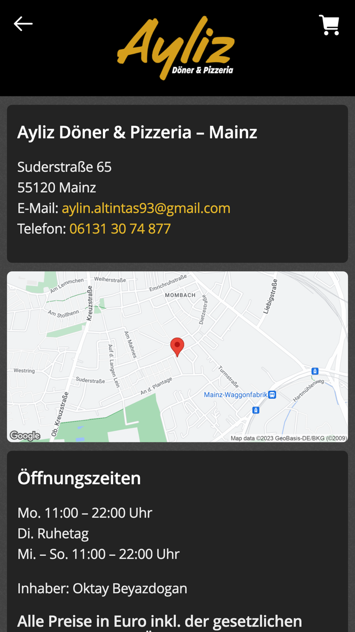 Ayliz Döner and Pizzeria Mainz