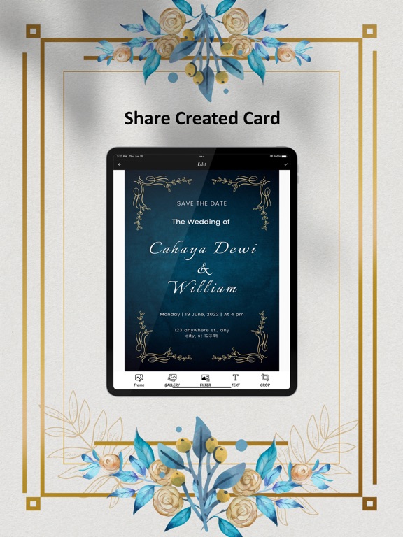 Invitation Maker Latest iPad screenshot 5 - Entertainment app