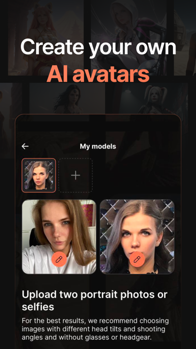 Mosaica AI avatars and filters Screenshot