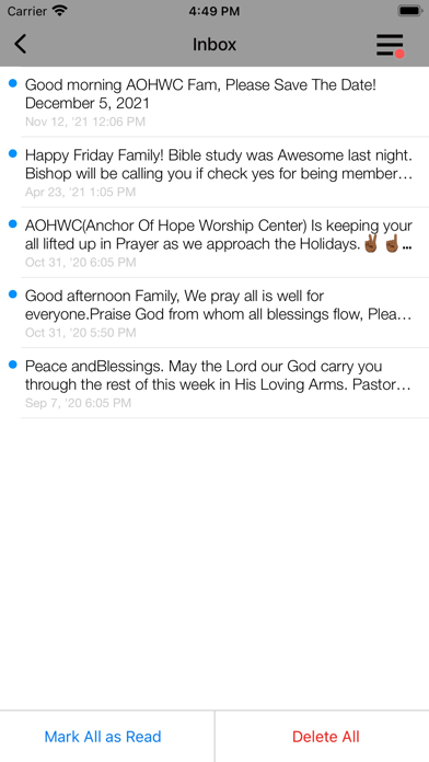 Anchor of Hope Worship Center Screenshot