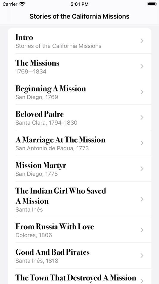 #1. Stories of California Missions (iOS) 由: Good Characters, Inc.