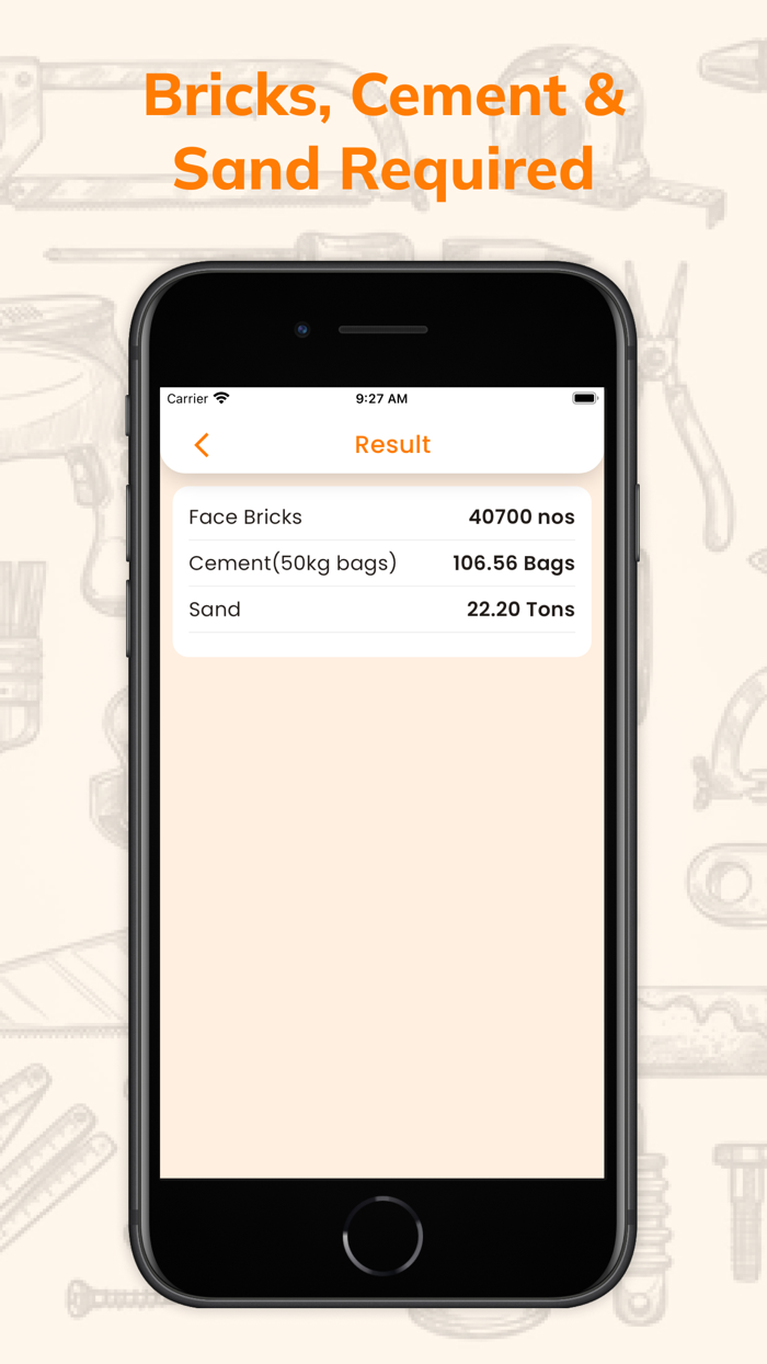 Bricks Cement Sand Calculator