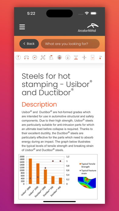 ArcelorMittal automotive offer Screenshot
