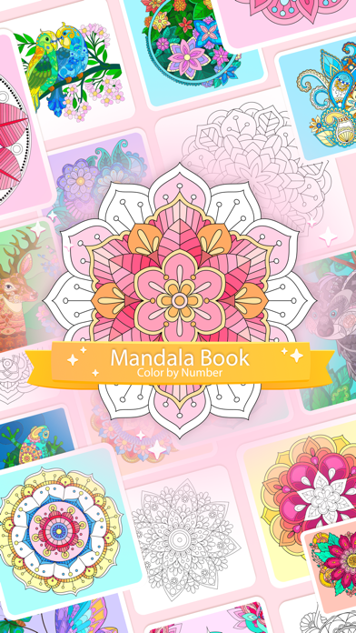 Color by Number – Mandala Bookのおすすめ画像1