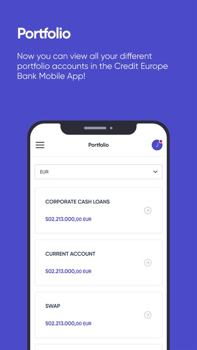 Credit Europe Bank Corporate Screenshot