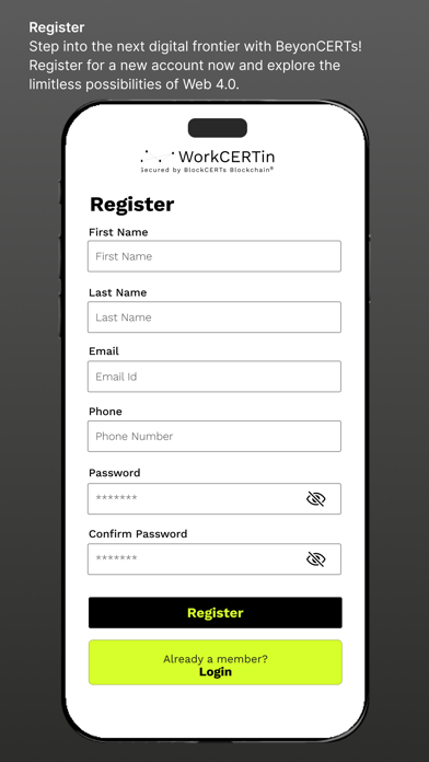 BlockCerts WorkCERTin Screenshot
