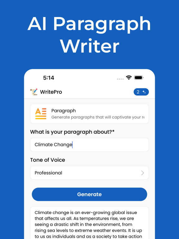 Essay Writer - WriterPro iPad screenshot 3 - Productivity app