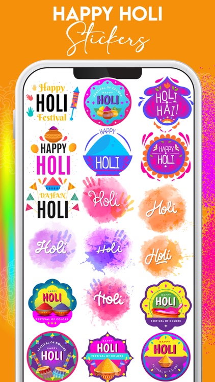 Holi Stickers & Emojis