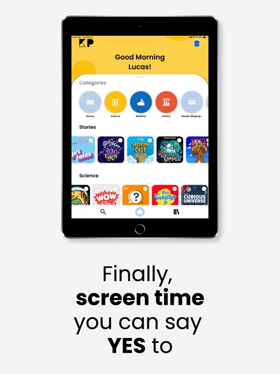 KidsPod - Podcasts for Kids iPad screenshot 3 - Entertainment app