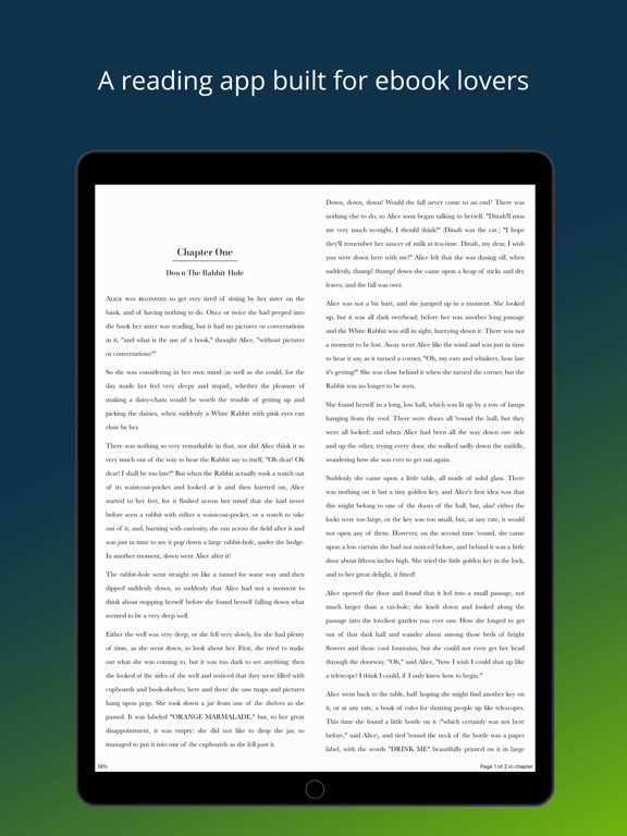 Storius Reader iPad screenshot 3 - Book app