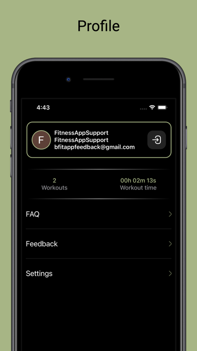 BFIT fitness Screenshot