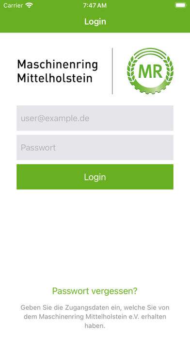 Mietmaschinen MR-MIHO Screenshot