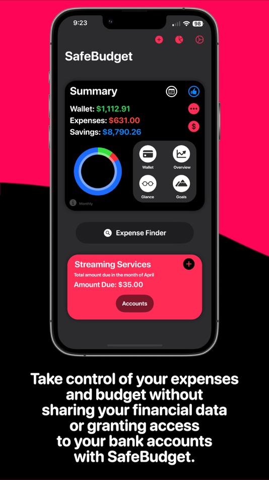 #1. SafeBudget (iOS) Με: James Gaudino Sanchez