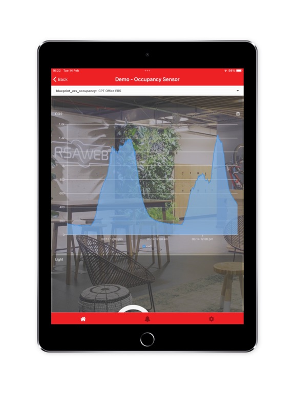 RSAWEB IoT iPad screenshot