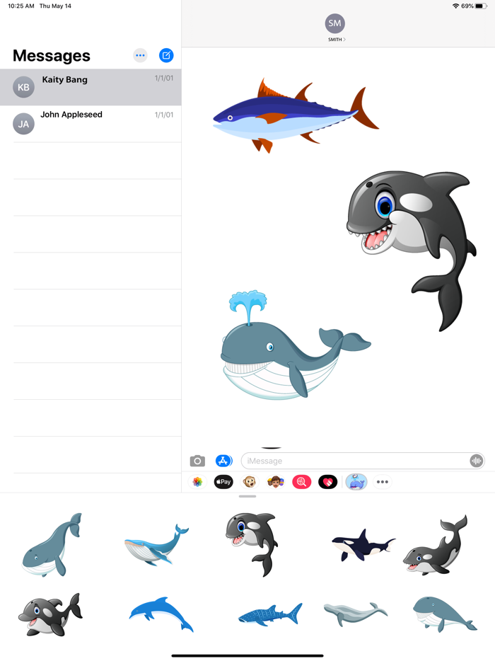 Whale Stickers