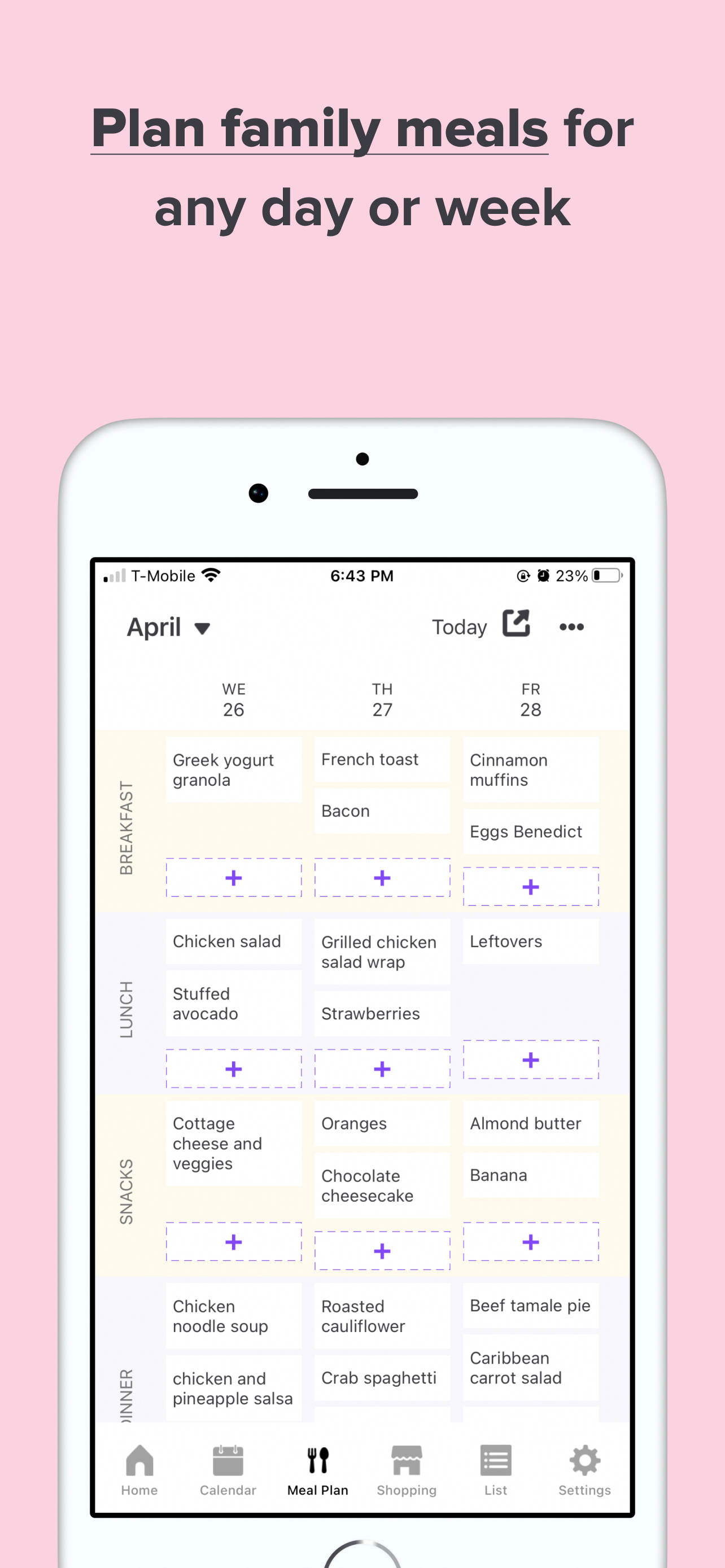 Family Daily - Organizer