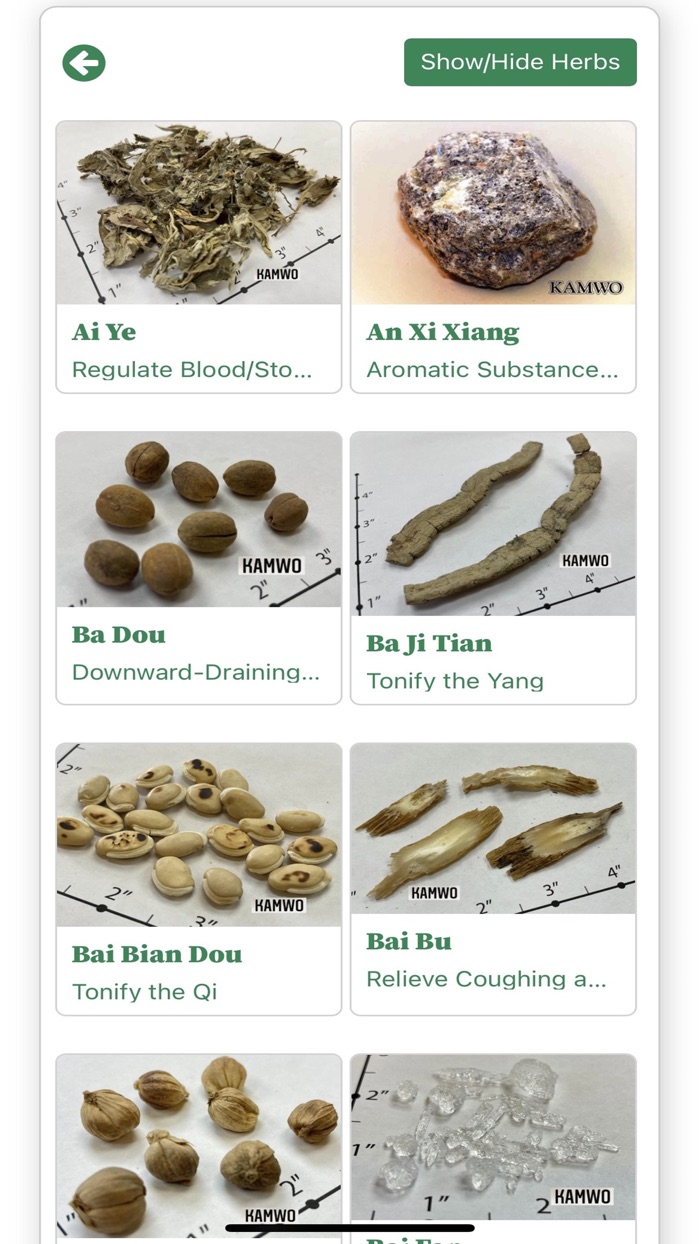Kamwo TCM Herb Guide