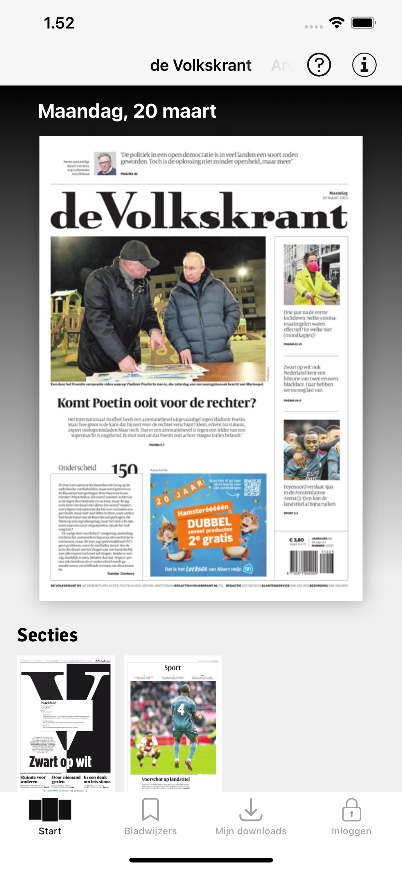 de Volkskrant Krant
