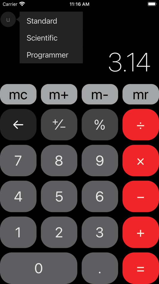 #2. uCalculator (iOS) Podle: 伟锋 阮