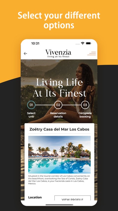 Vivenzia Vacation Club Screenshot