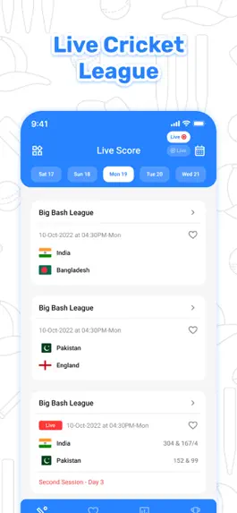 Game screenshot Live Cricket TV : Streaming HD mod apk