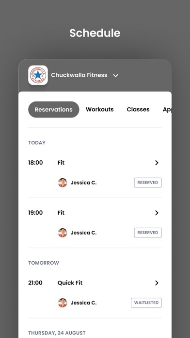 Chuckwalla Fitness Screenshot