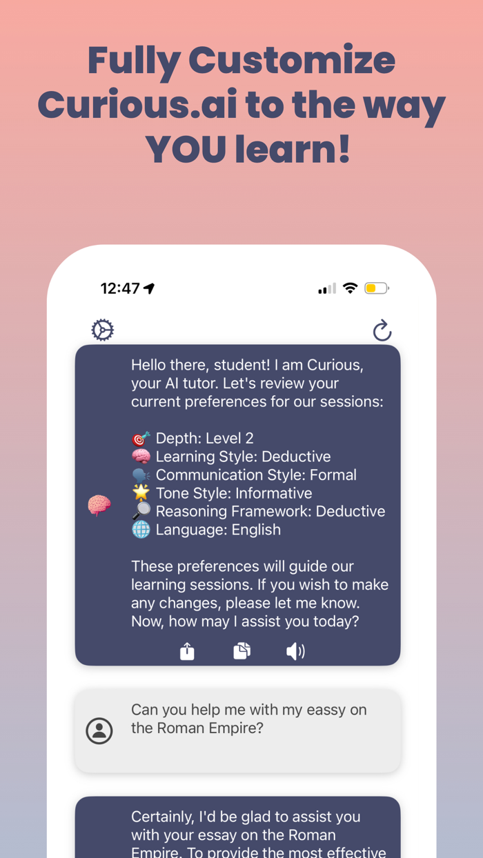 Curious.ai Learning Assistant