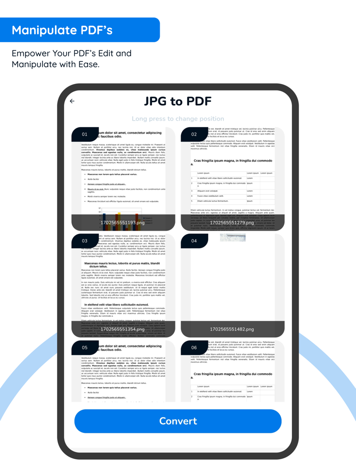 Image to PDF - PDF to JPG